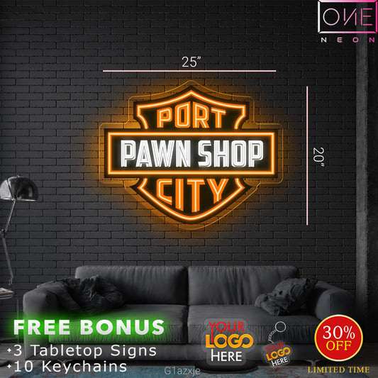 PORT PAWN SHOP CITY | LED Neon Sign