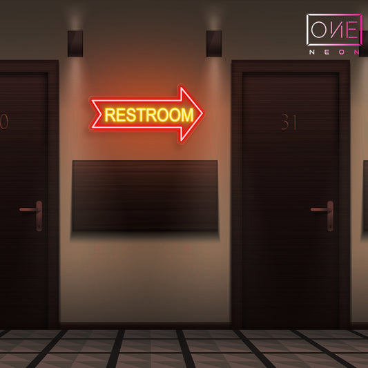 Panneau Néon LED Toilettes
