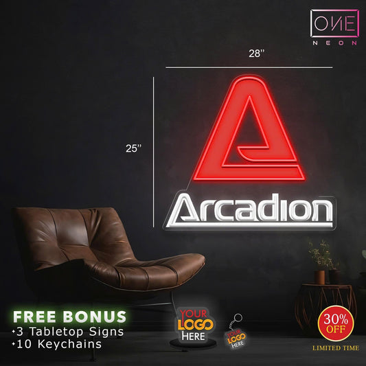 ARCADION + IT AI DEV + CYLIX + ESPIOLABS | LED Neon Signs (4 SIGNS)