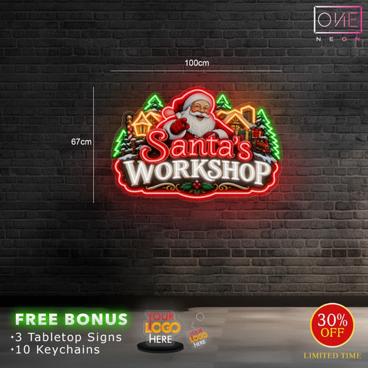 SANTA'S WORKSHOP | LED Neon Sign