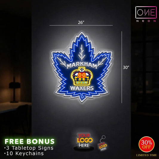 Markham Waxers | LED Neon Sign