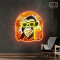Cool Monkey Cheers Artwork Led Neon Sign