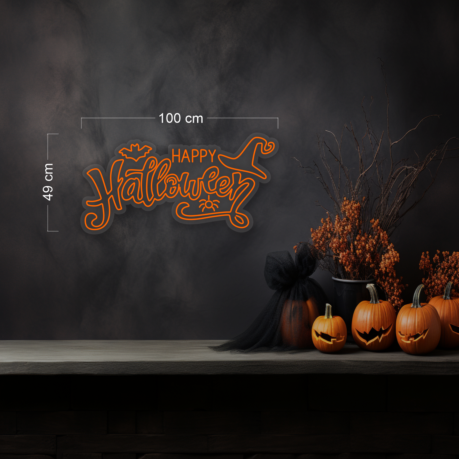 Happy Halloween LED Neon Sign