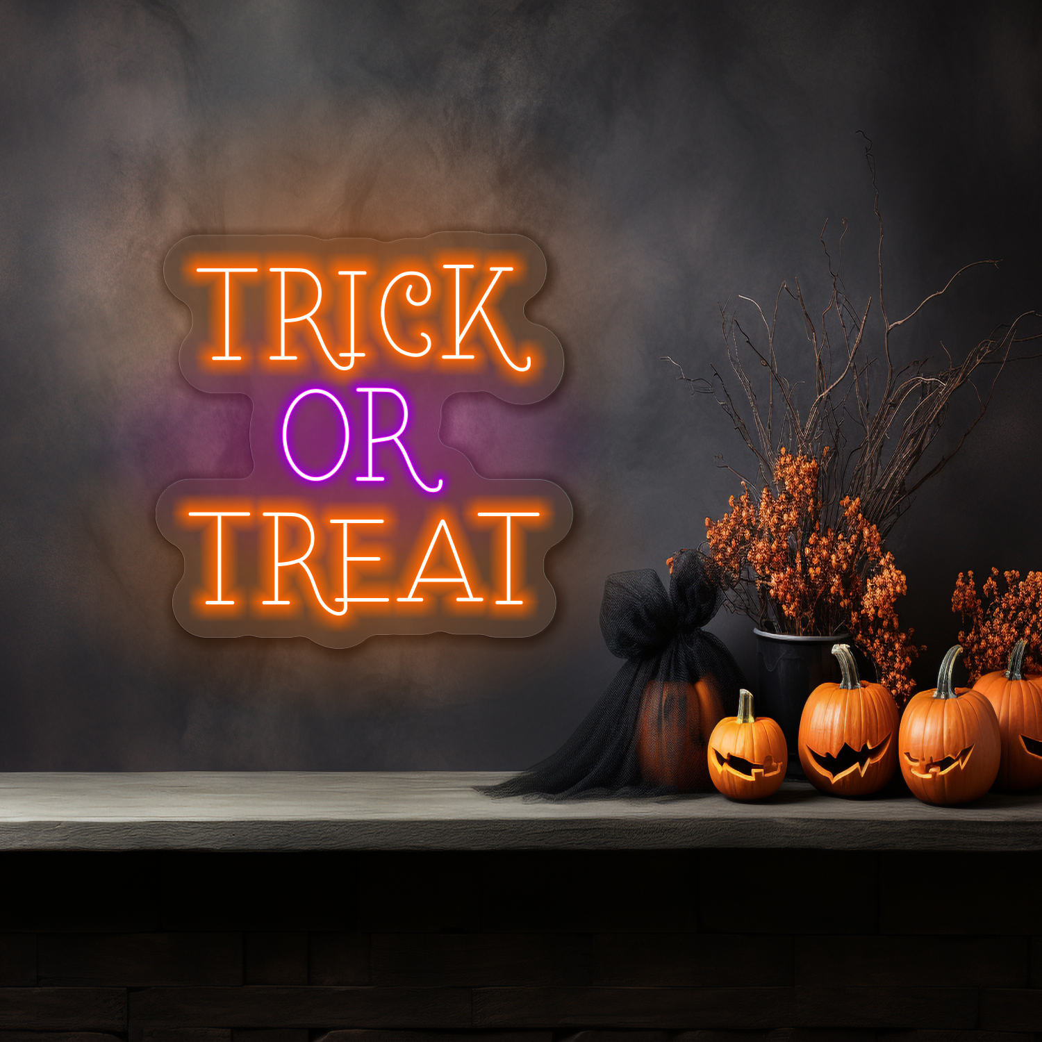 Trick Or Treat LED Neon Sign