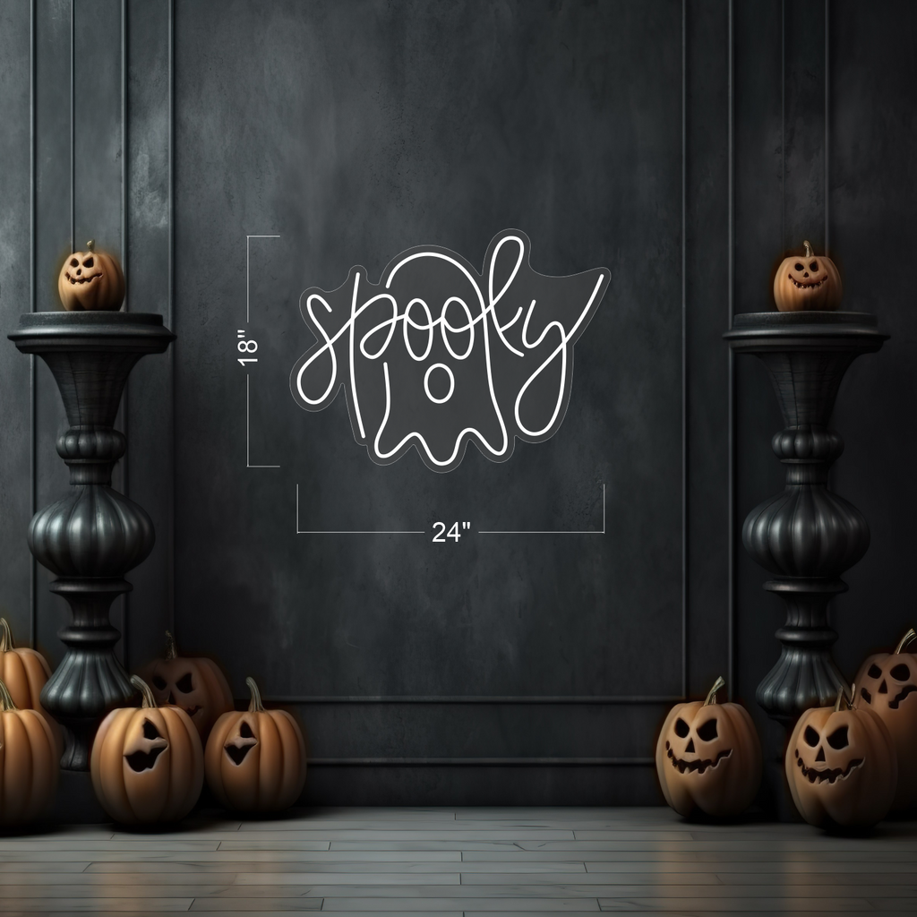 Spooky Ghost LED Neon Sign
