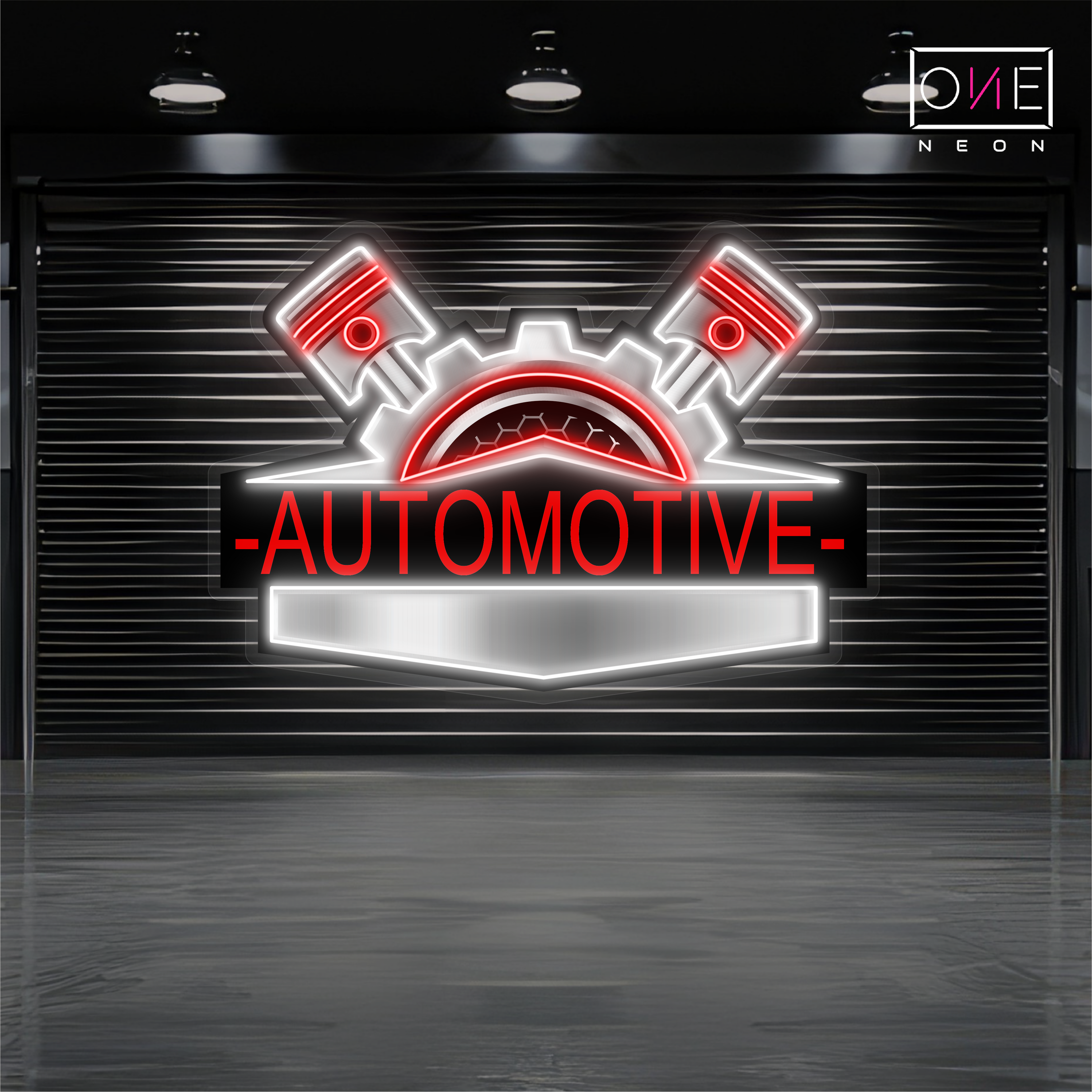 Power Pistons Artwork Led Neon Sign