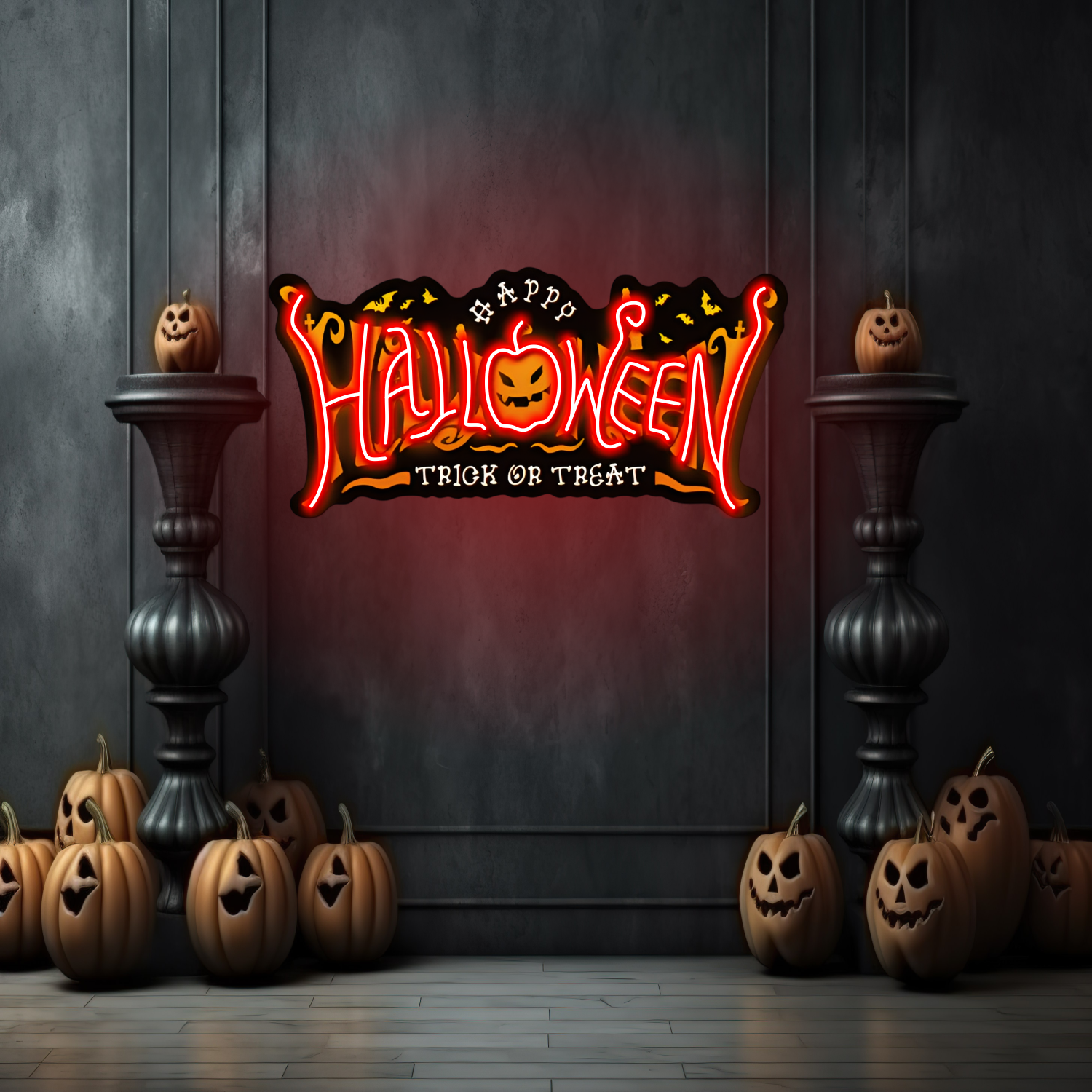 Happy Halloween LED Neon Sign