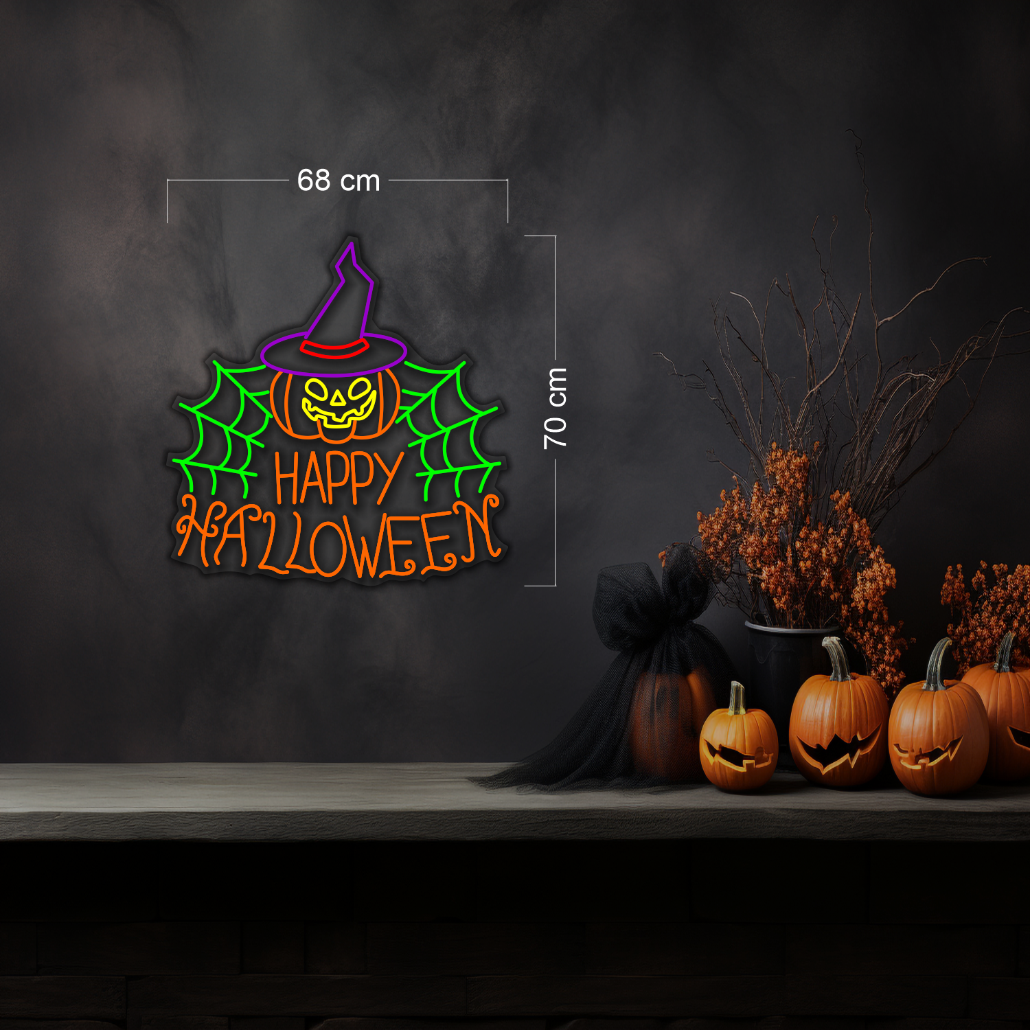 Happy Halloween LED Neon Sign
