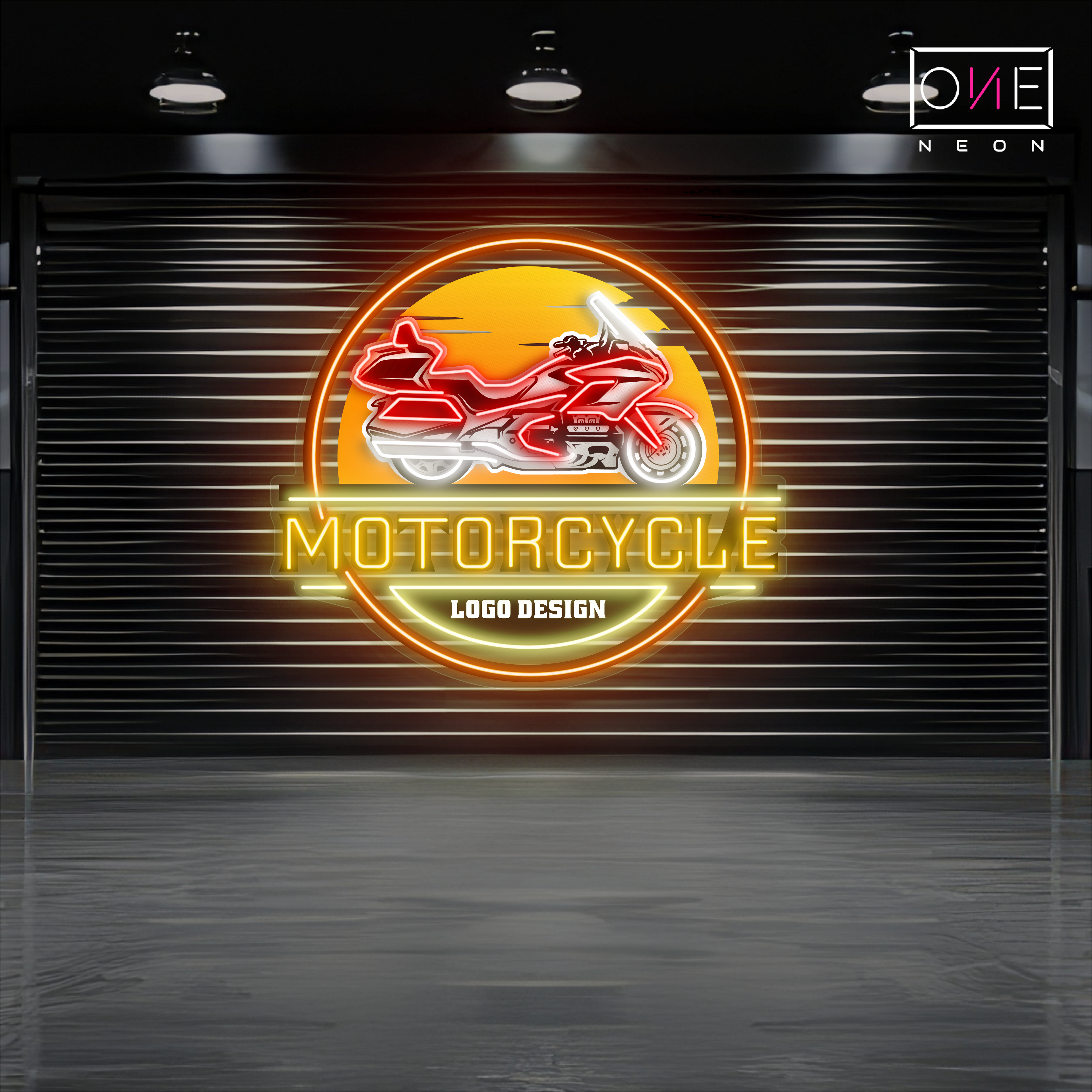 Sunset Rider Artwork Led Neon Sign