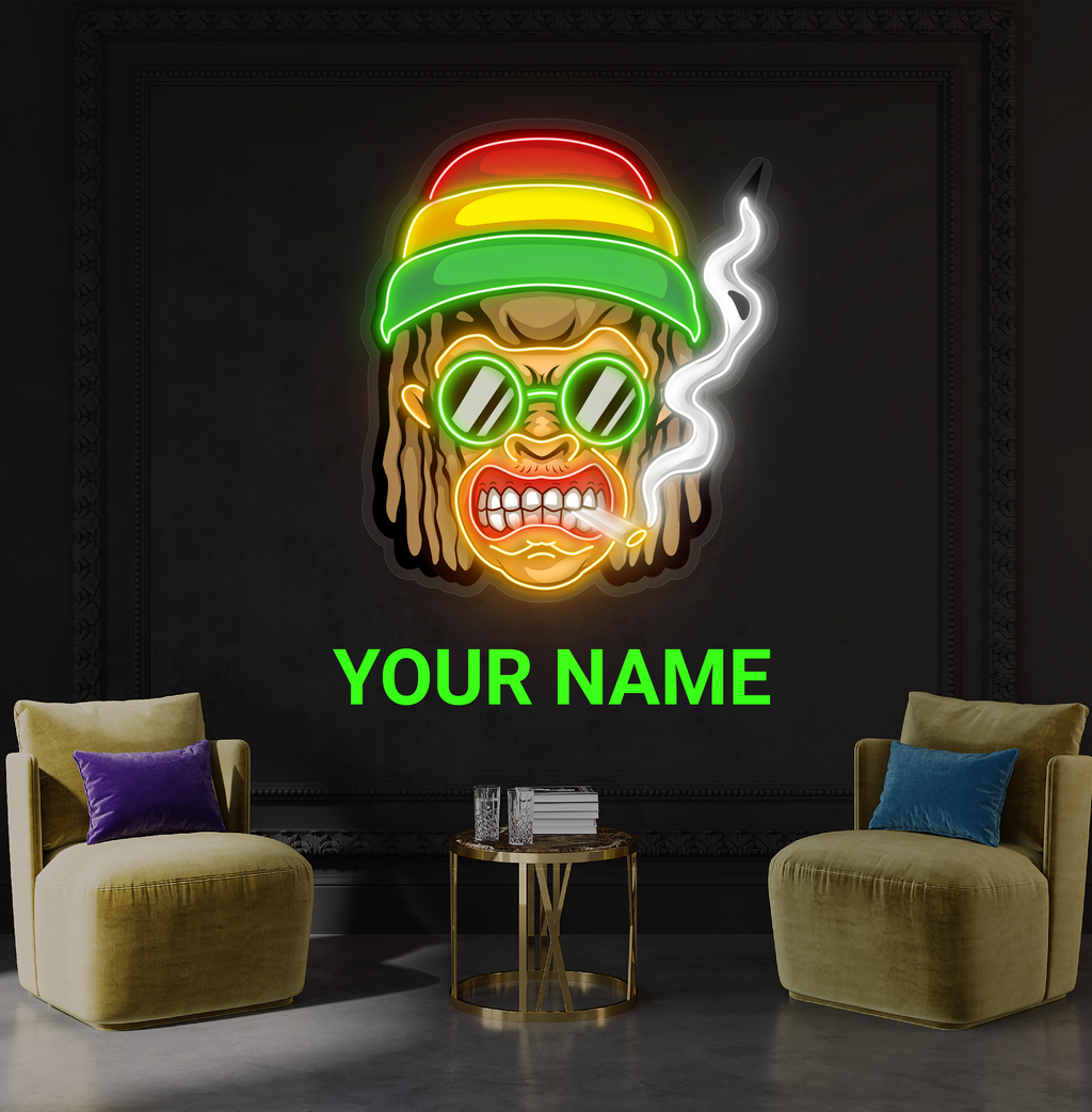 Rasta Vibes Artwork Led Neon Sign