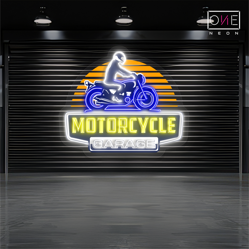 Motorcycle Garage Artwork Led Neon Sign