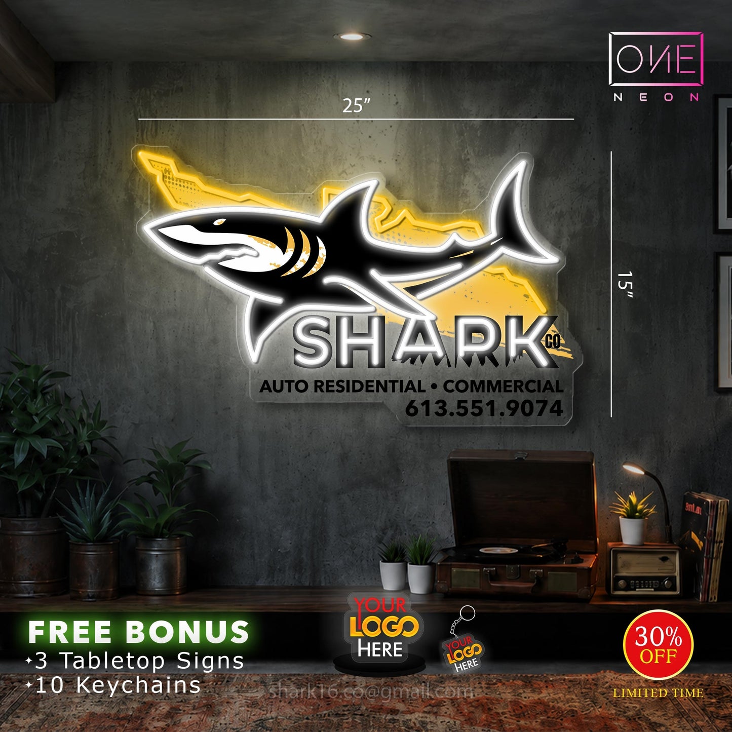 SHARK | LED Neon Signs (OUTDOOR)