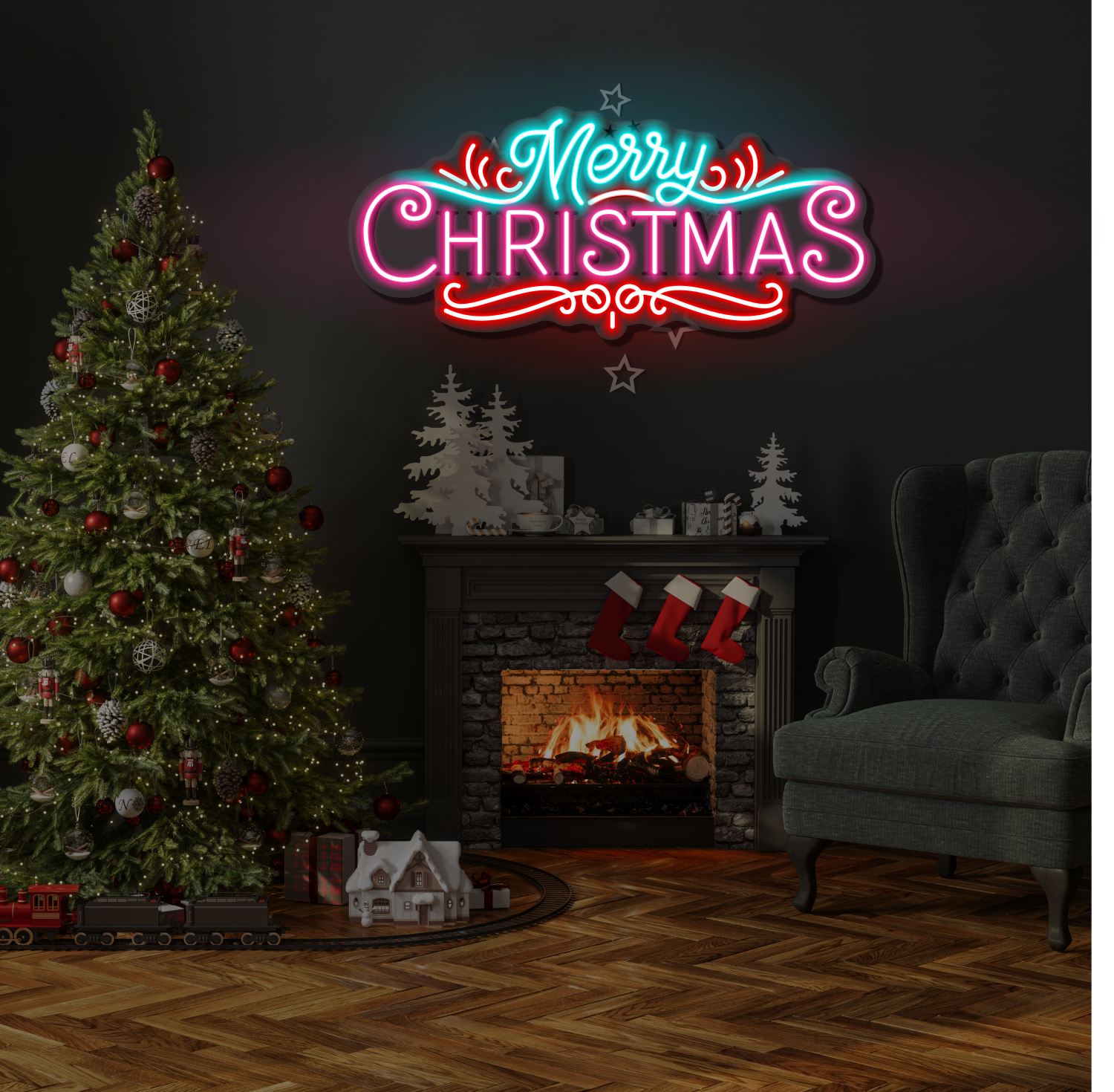 Merry Christmas LED Neon Sign