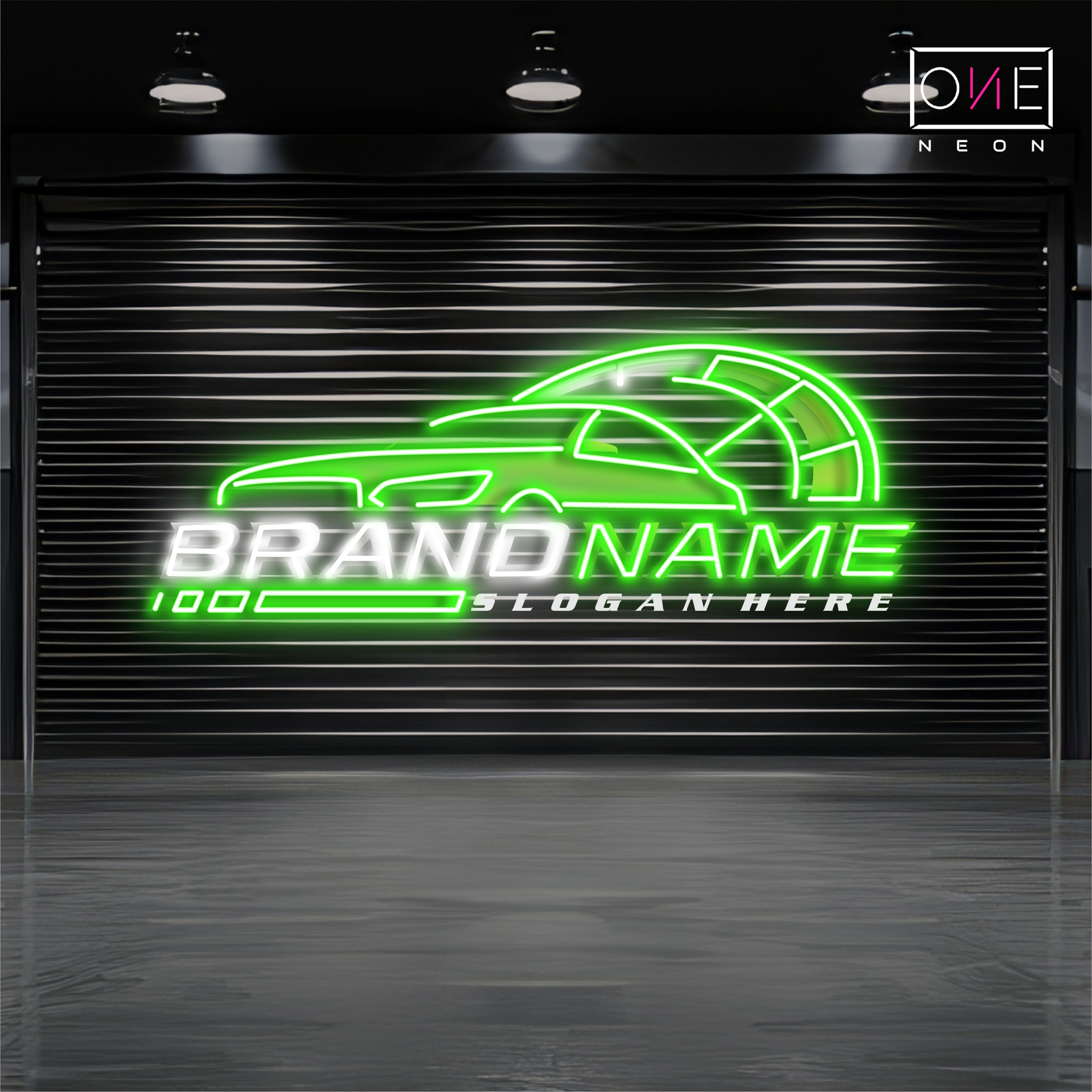 Green Drive Artwork Led Neon Sign