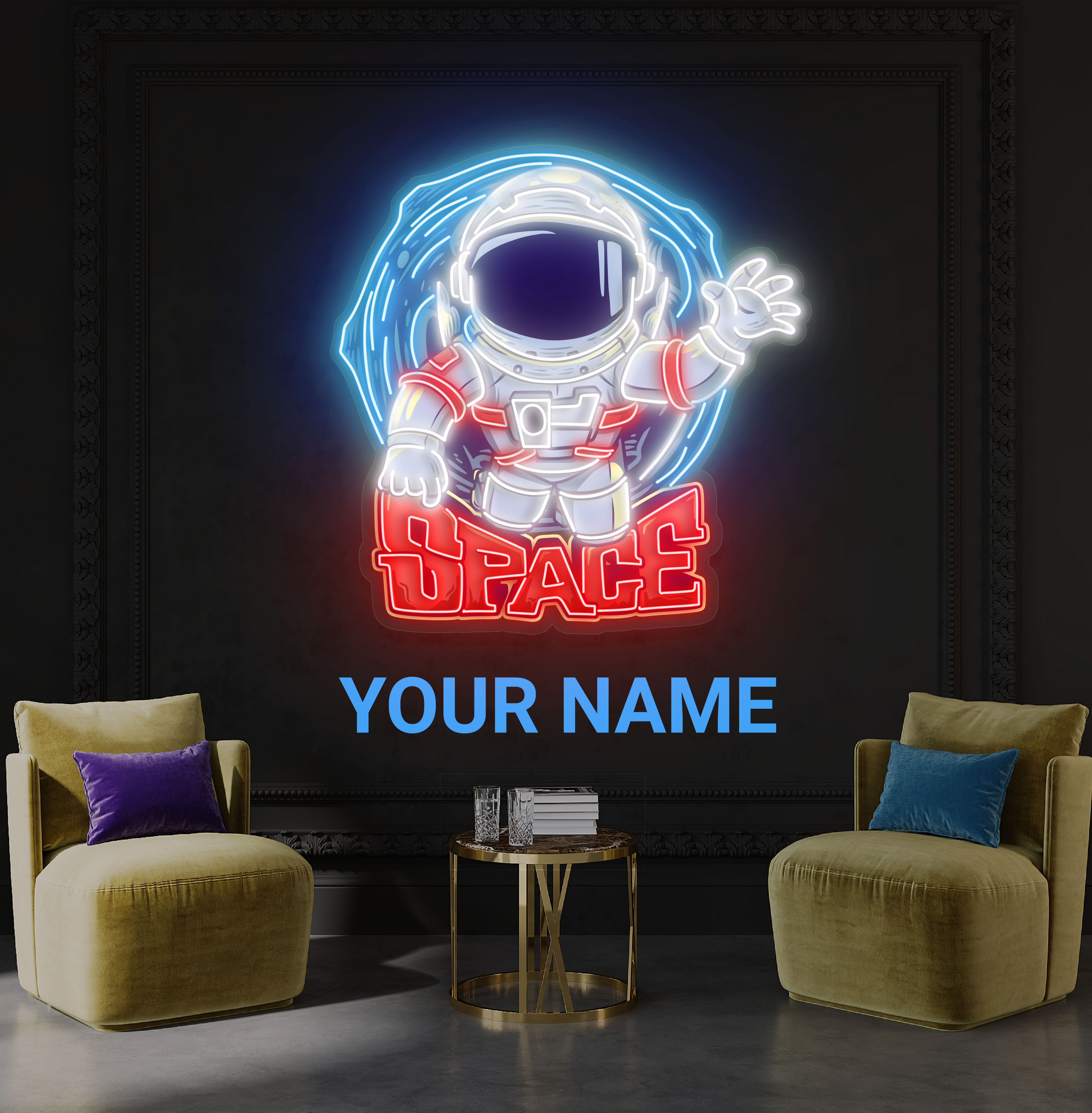 Space Voyager Artwork Led Neon Sign