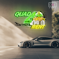 Quad 4 Rent Artwork Led Neon Sign