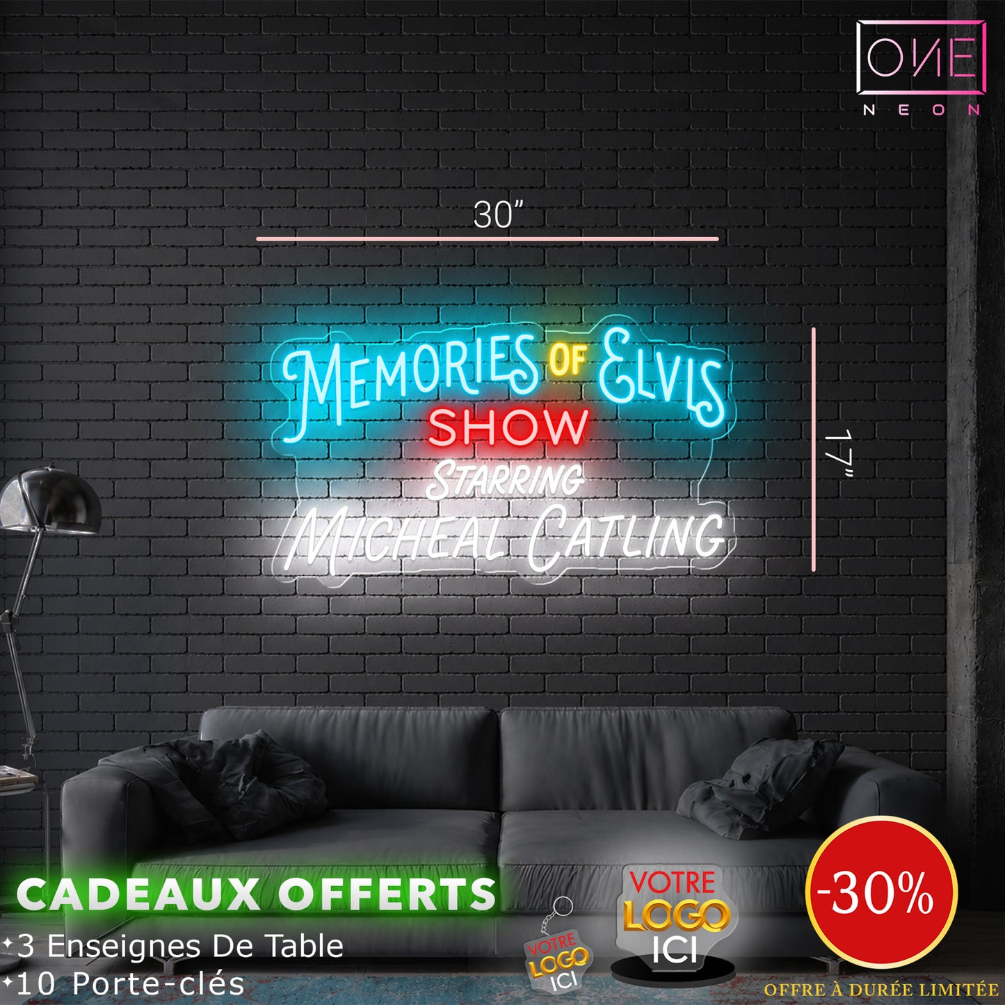 MEMORIES OF ELVIS | LED Neon Sign
