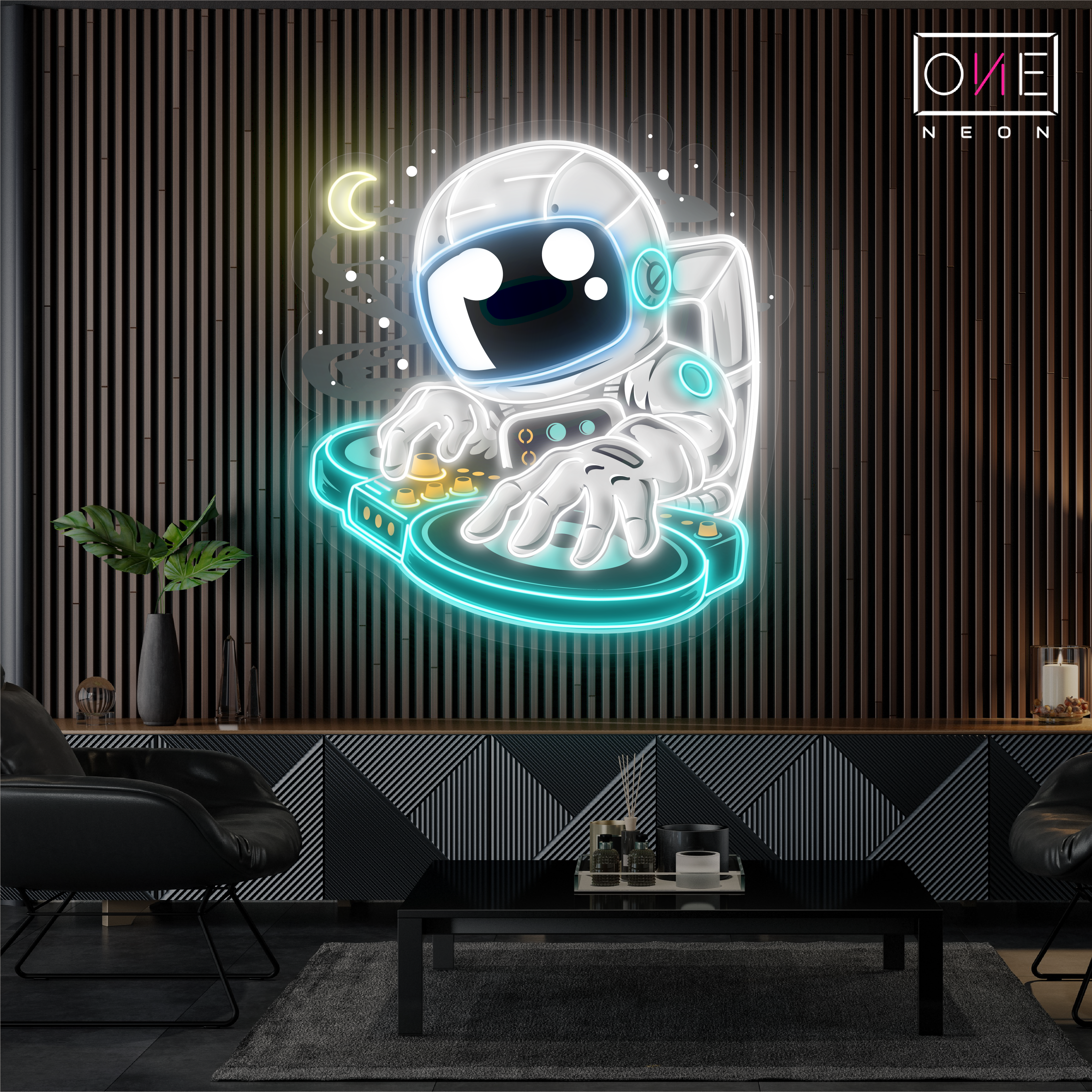 Astronaut DJ Artwork Led Neon Sign