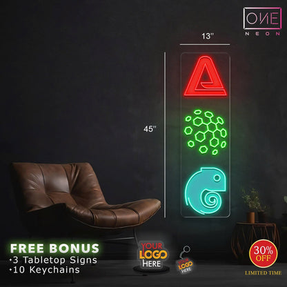 Enseigne lumineuse LED néon Queen Billiard Artwork