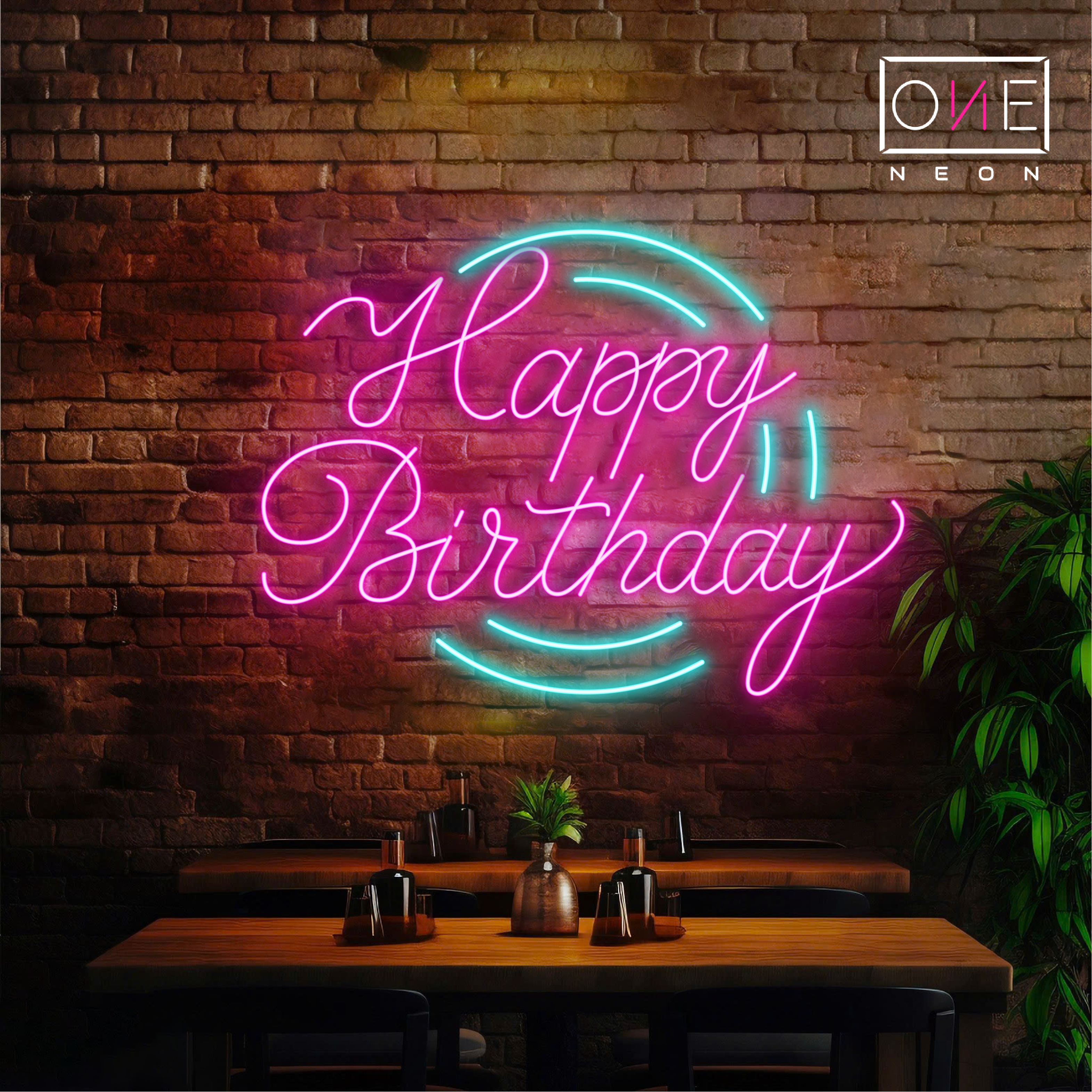 Happy Birthday Led Neon Sign