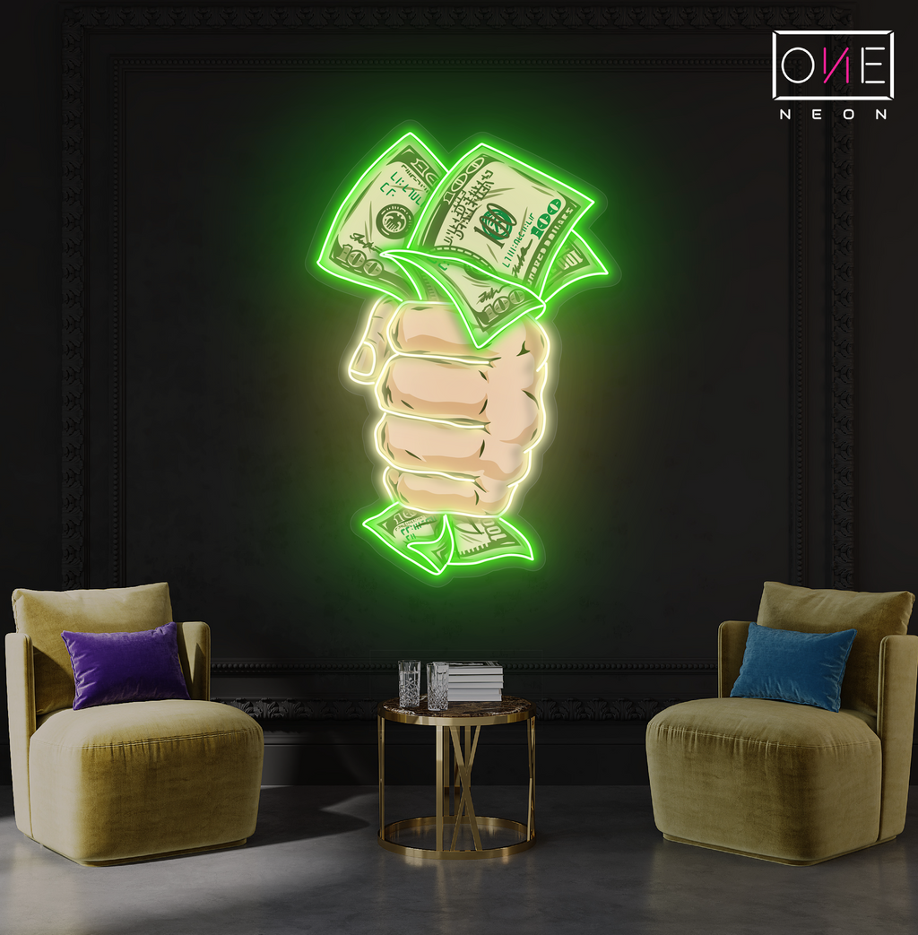 Cash Grab Artwork Led Neon Sign