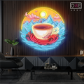 Sunrise Serenity Brew Artwork Led Neon Sign