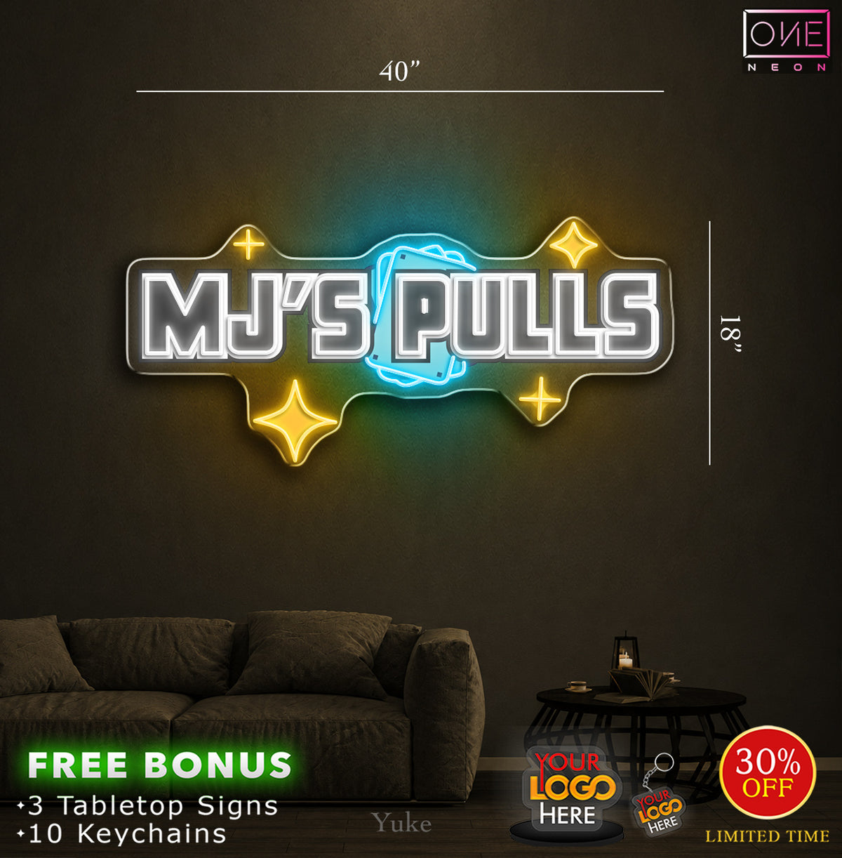 MJ'S PULLS | LED Neon Sign (2 signs)