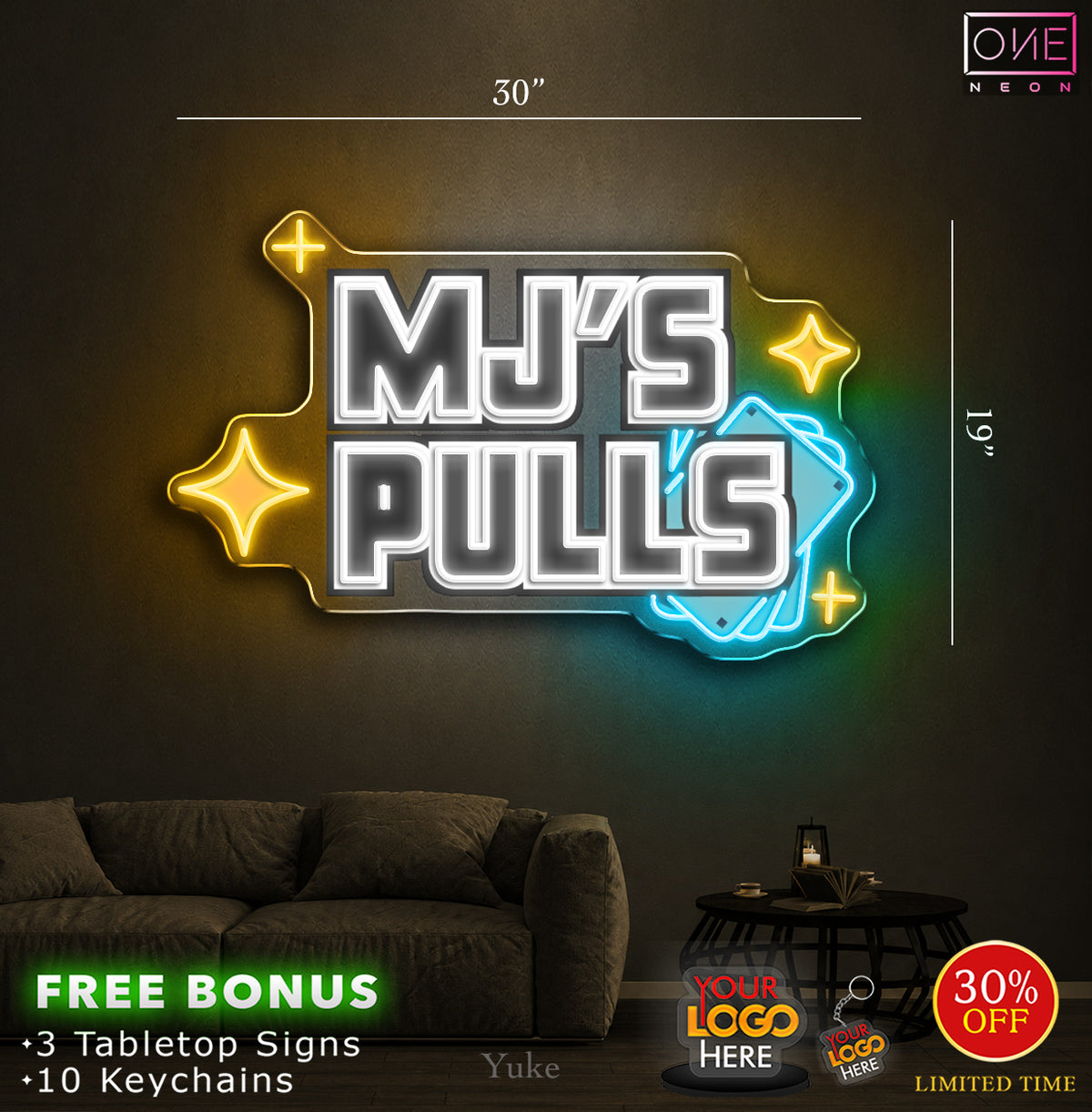 MJ'S PULLS | LED Neon Sign (2 signs)