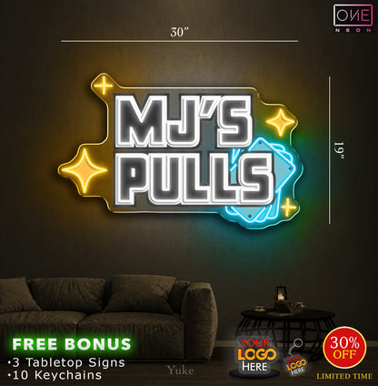 MJ'S PULLS | LED Neon Sign (2 signs)