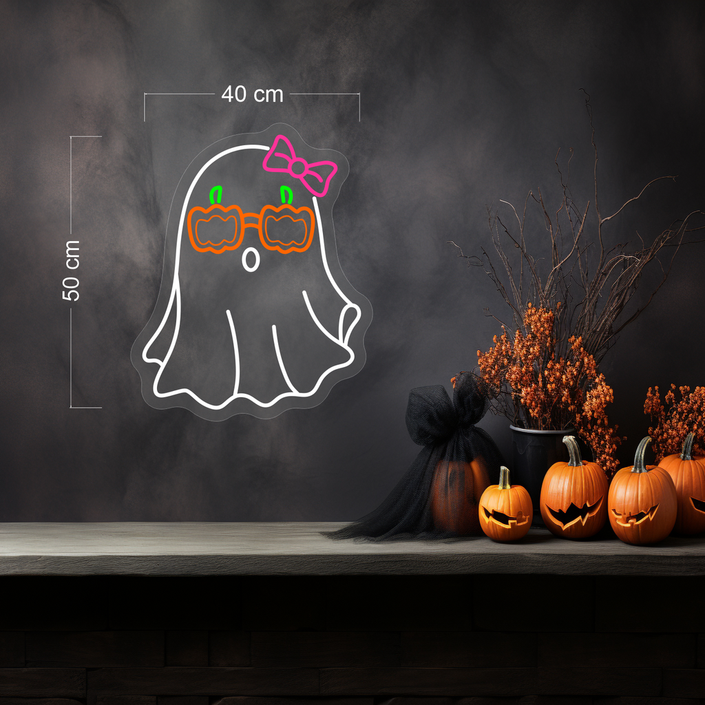 Cute Ghost LED Neon Sign