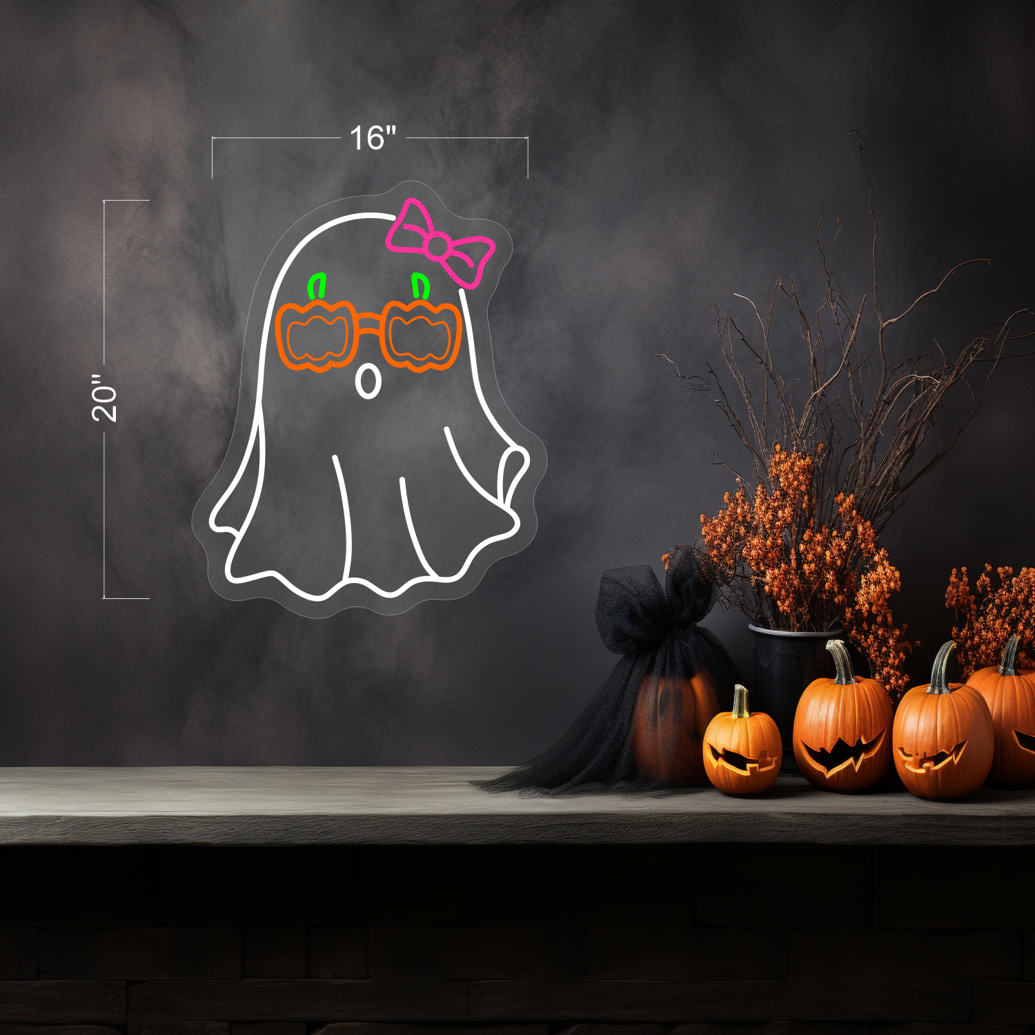 Cute Ghost LED Neon Sign