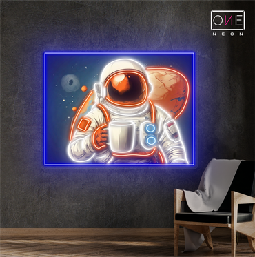 Enseigne lumineuse LED néon « Martian Coffee »
