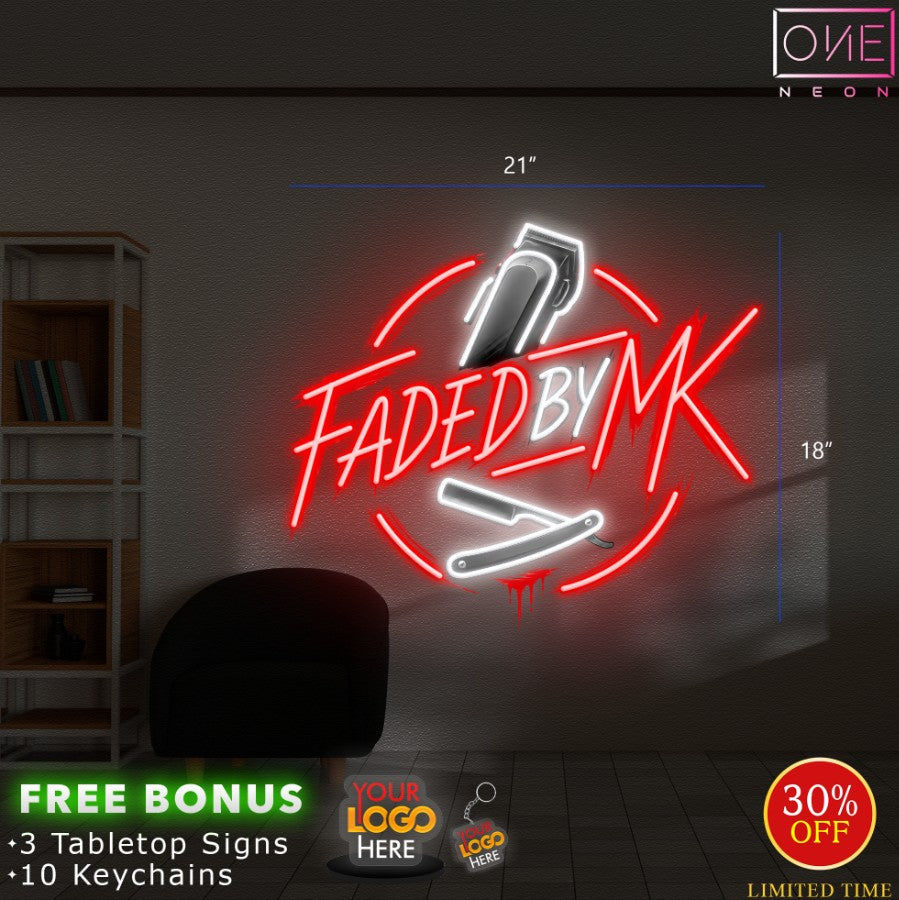 FADED BY MK | LED Neon Sign