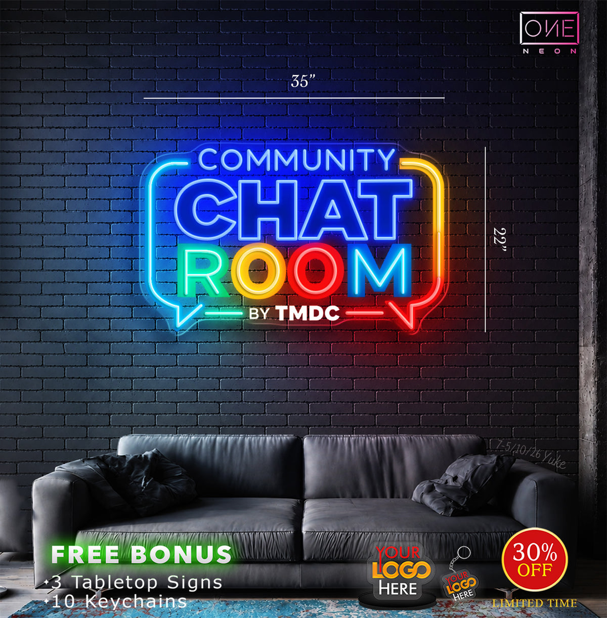 COMMUNITY CHAT ROOM | LED Neon Sign