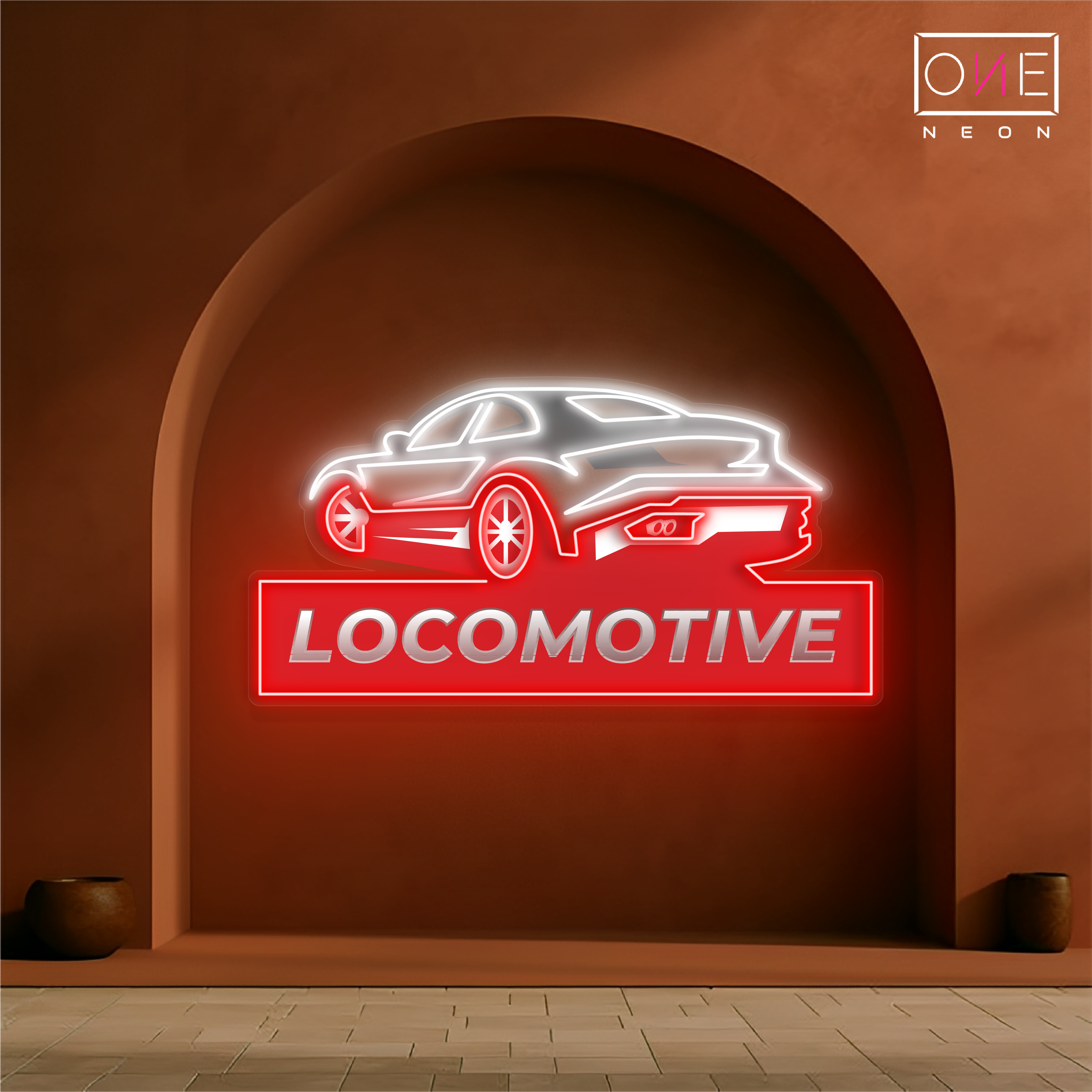 Turbo Locomotive Artwork Led Neon Sign