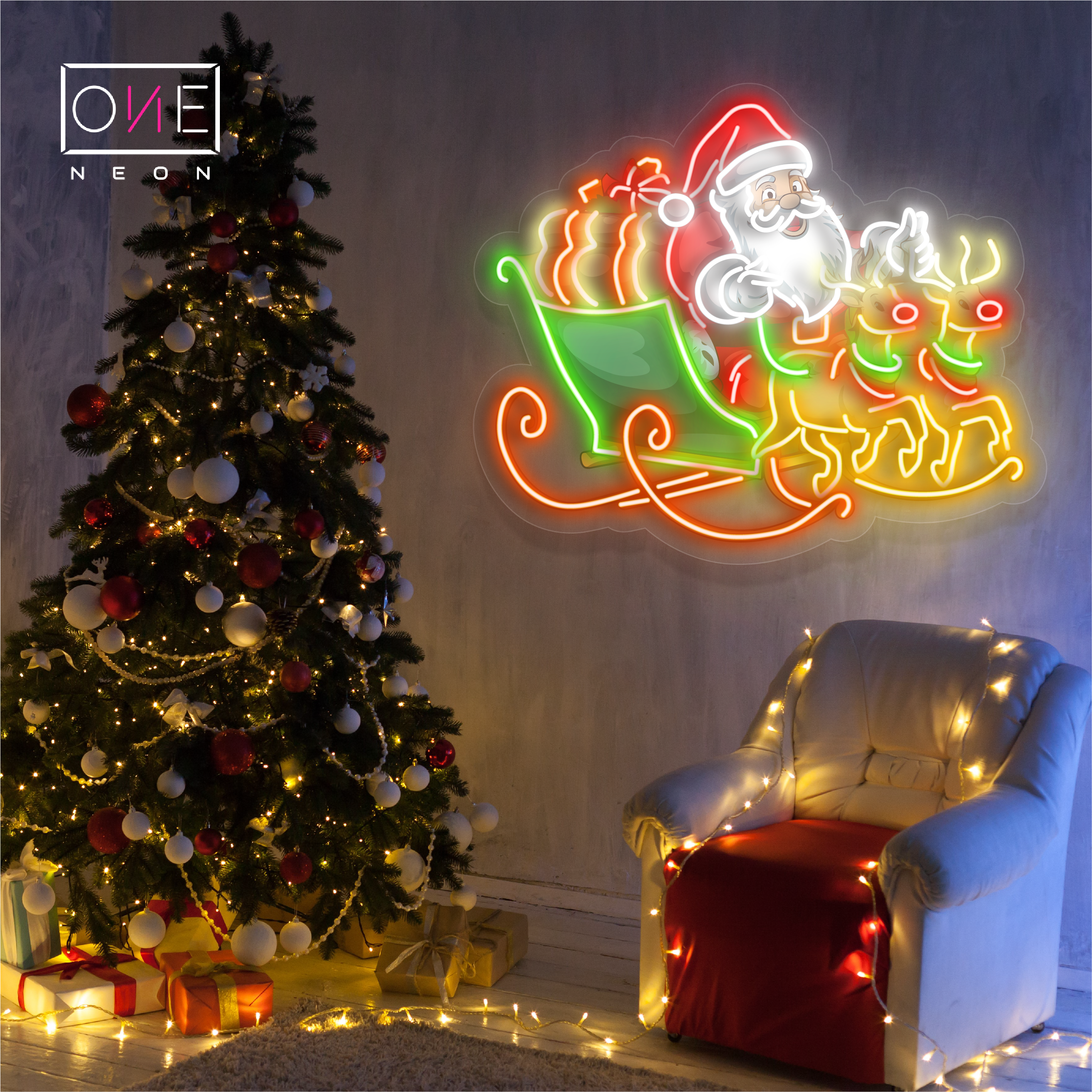 Christmas Eve Journey Artwork Led Neon Sign