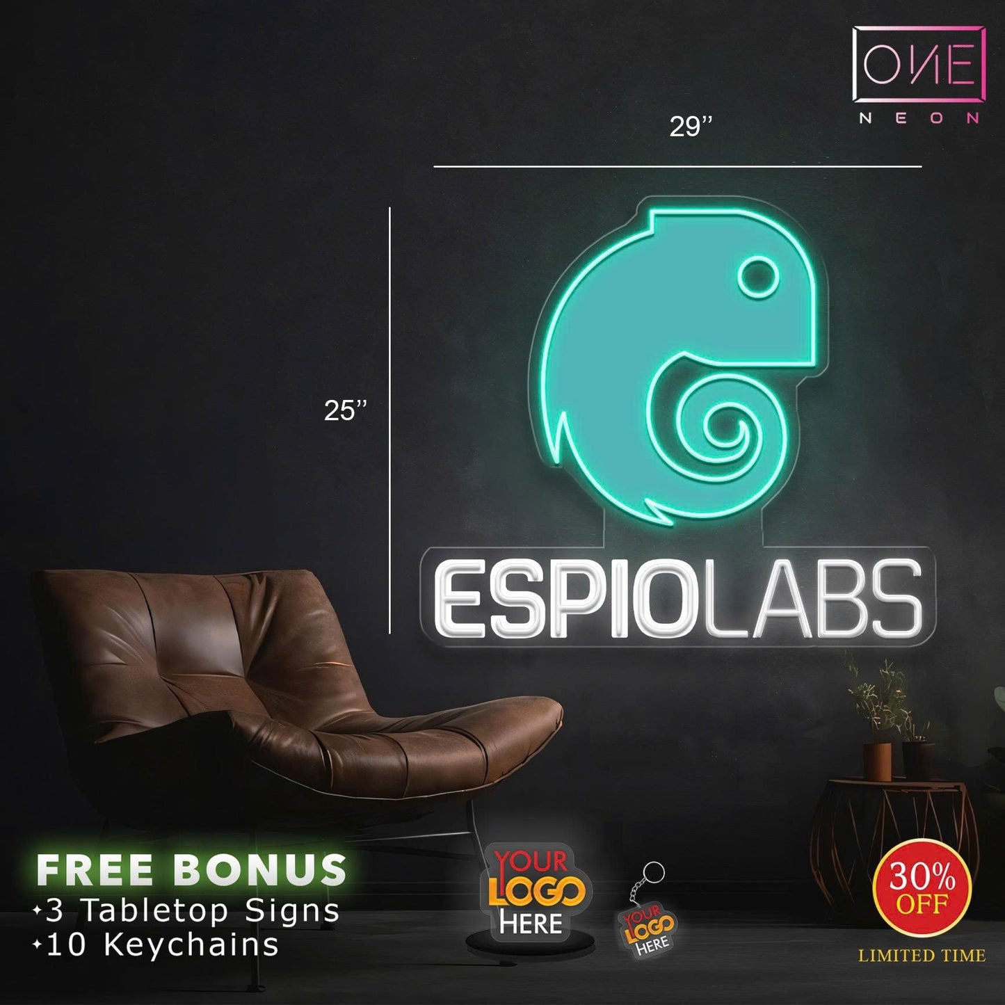 ARCADION + IT AI DEV + CYLIX + ESPIOLABS  | LED Neon Signs (4 SIGNS)