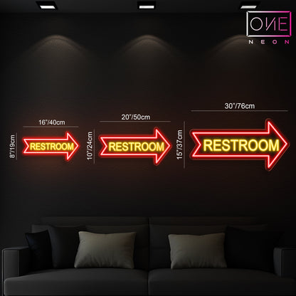 Panneau Néon LED Toilettes