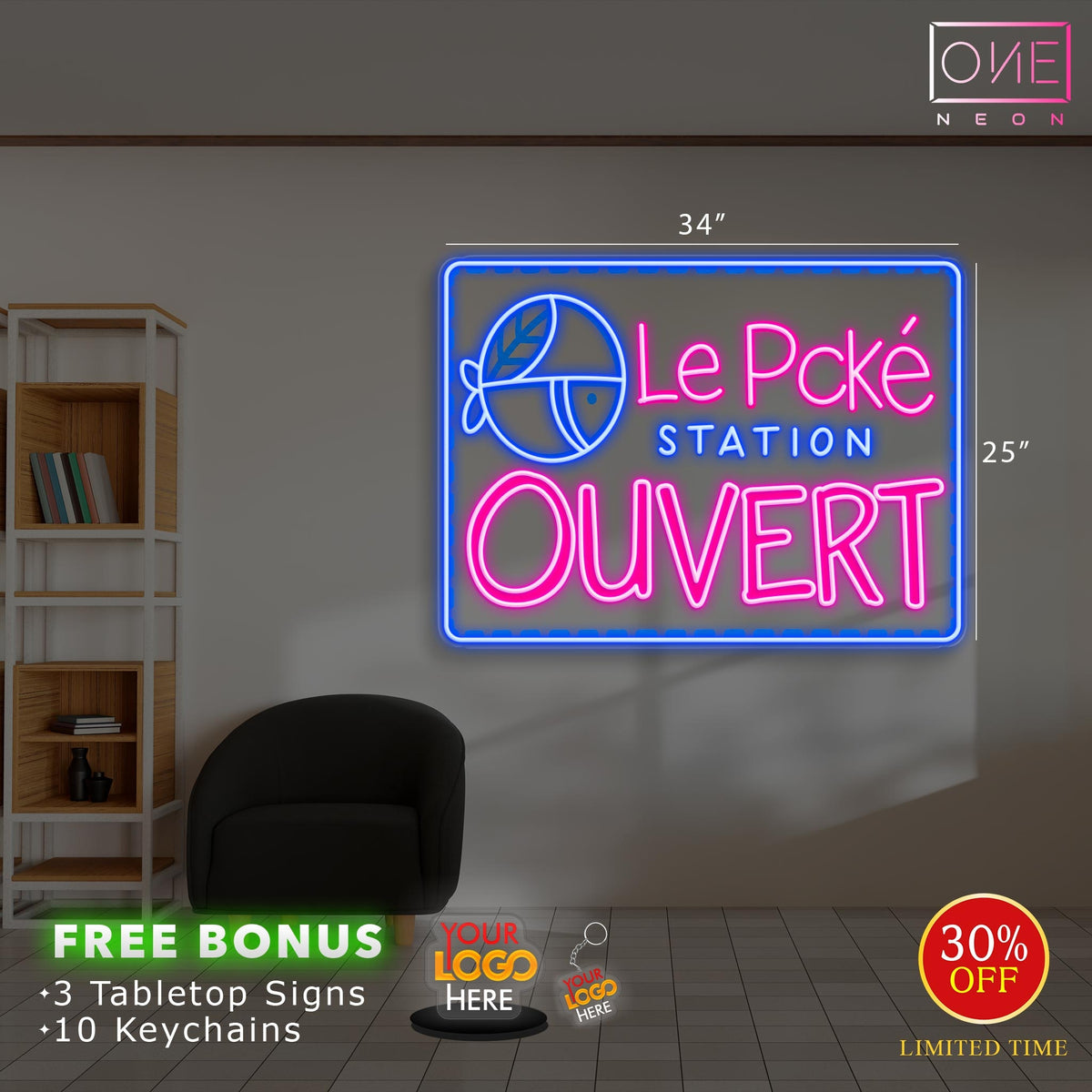 LE POKE STATION | LED Neon Sign