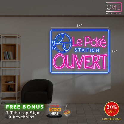 LE POKE STATION | LED Neon Sign