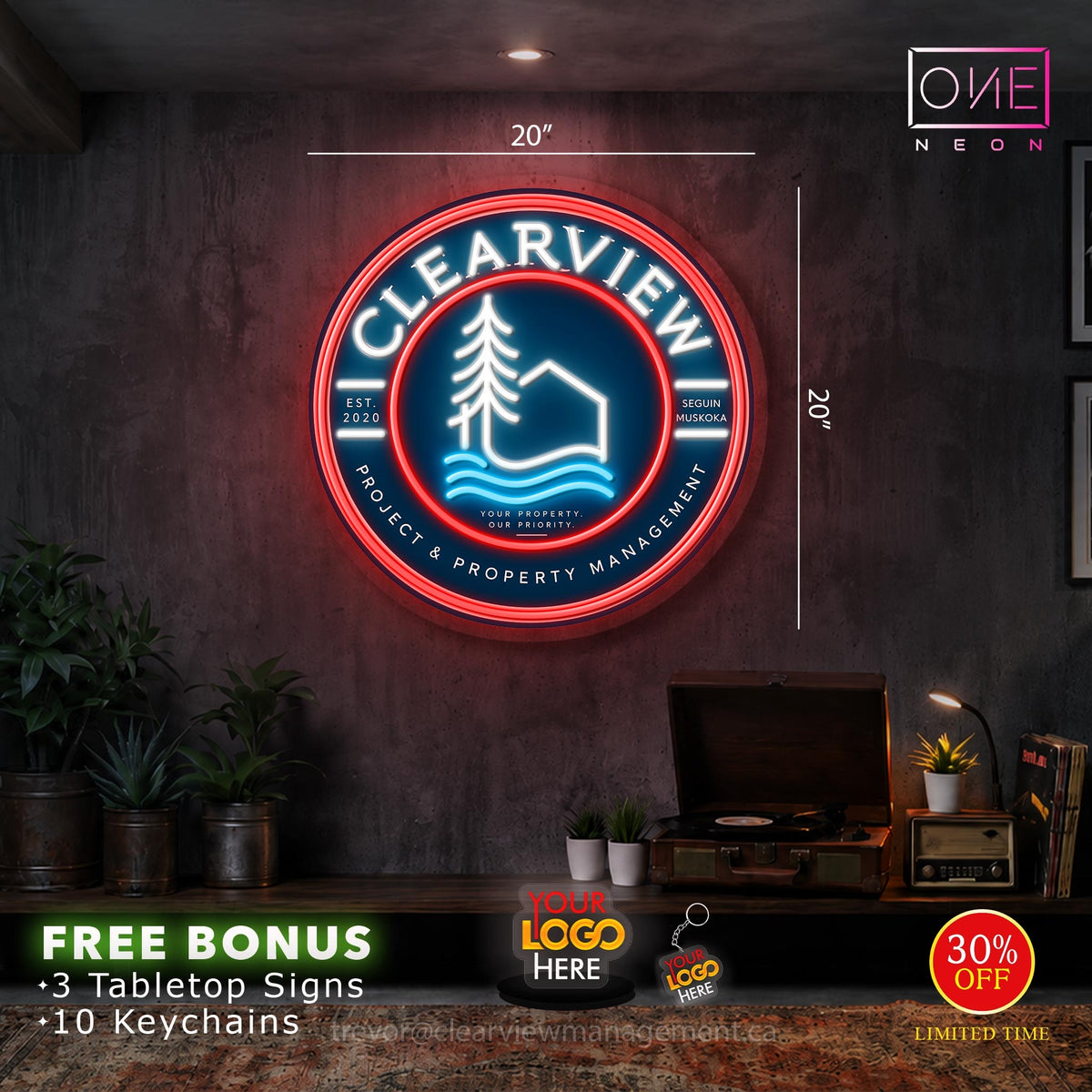 CLEARVIEW | LED Neon Sign