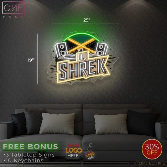 DJ SHREK | LED Neon Sign