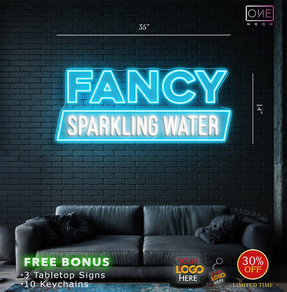 FANCY SPARKLING WATER | LED Neon Sign