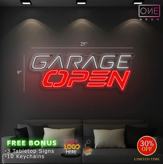 Garage Open  | LED Neon Sign