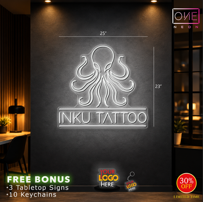 Inku Tattoo | LED Neon Sign (RGB)