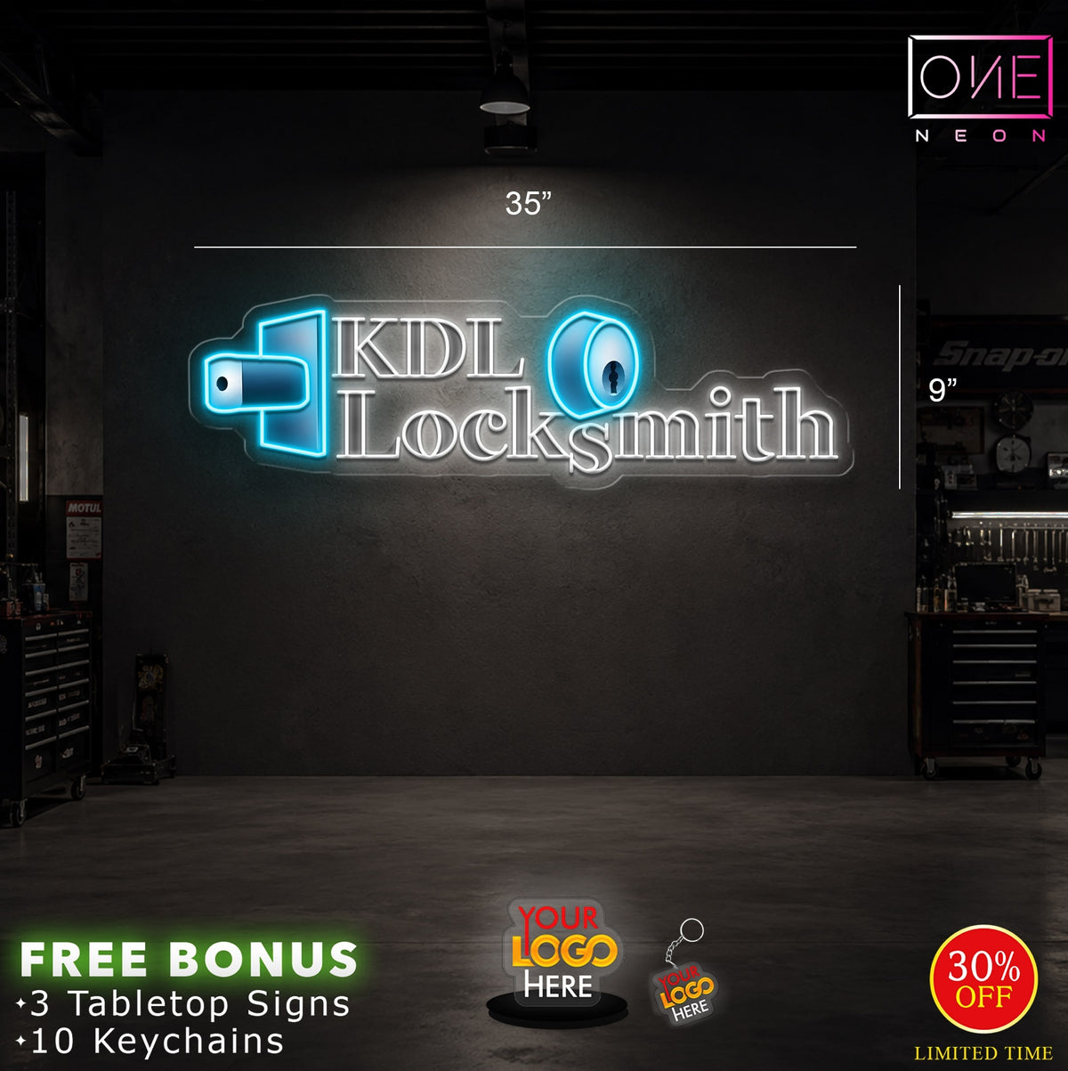 KDL Locksmith | LED Neon Sign (2 signs)