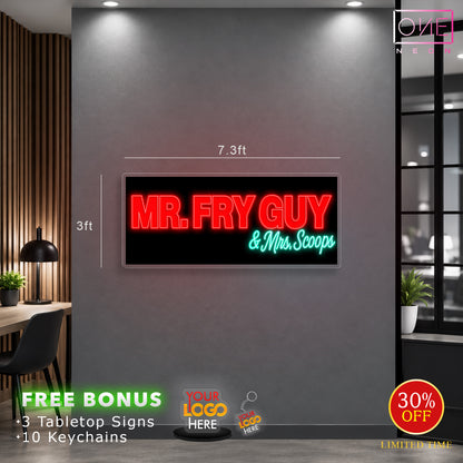 Mr Fry Guy | LED Neon Sign