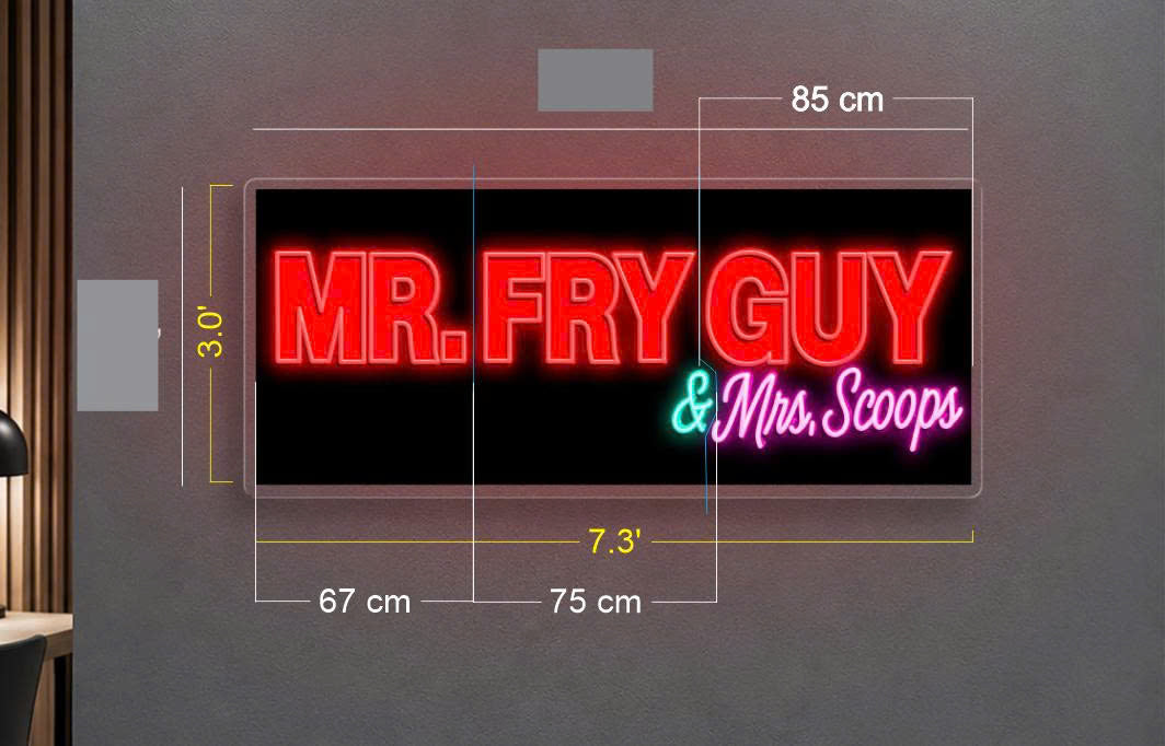 Mr Fry Guy | LED Neon Sign