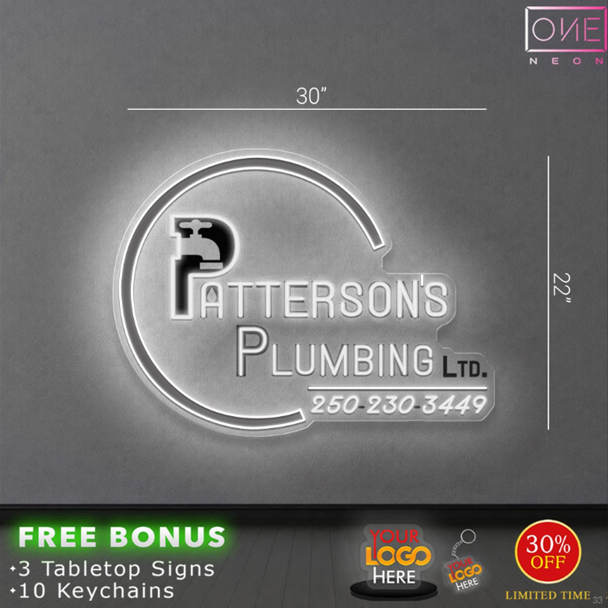 PATTERSON'S PLUMBING LTD. | LED Neon Sign