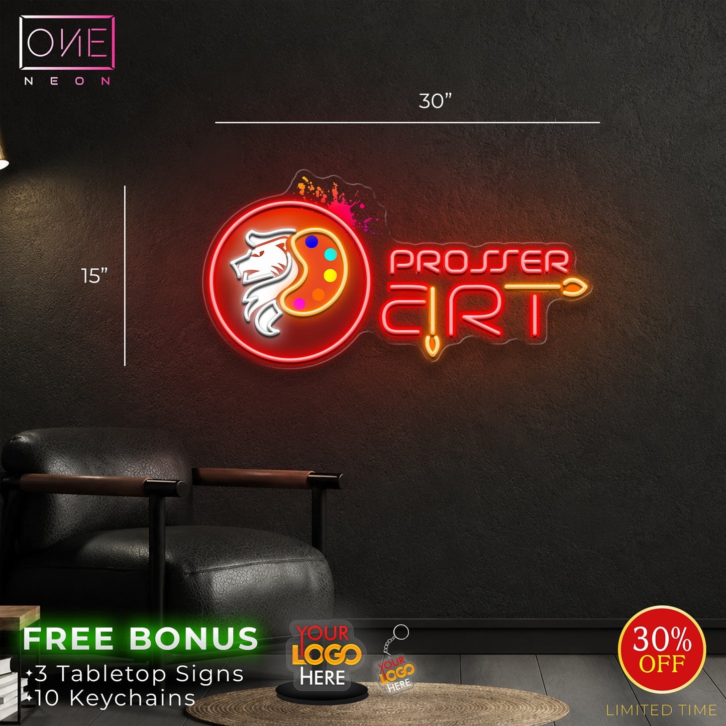PROSSER ART | LED Neon Sign